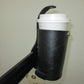 TALISMAN LEATHER Bike Cup HOLDER WITH SNAPS UNIVERSAL FIT HARLEY any Motorcycle