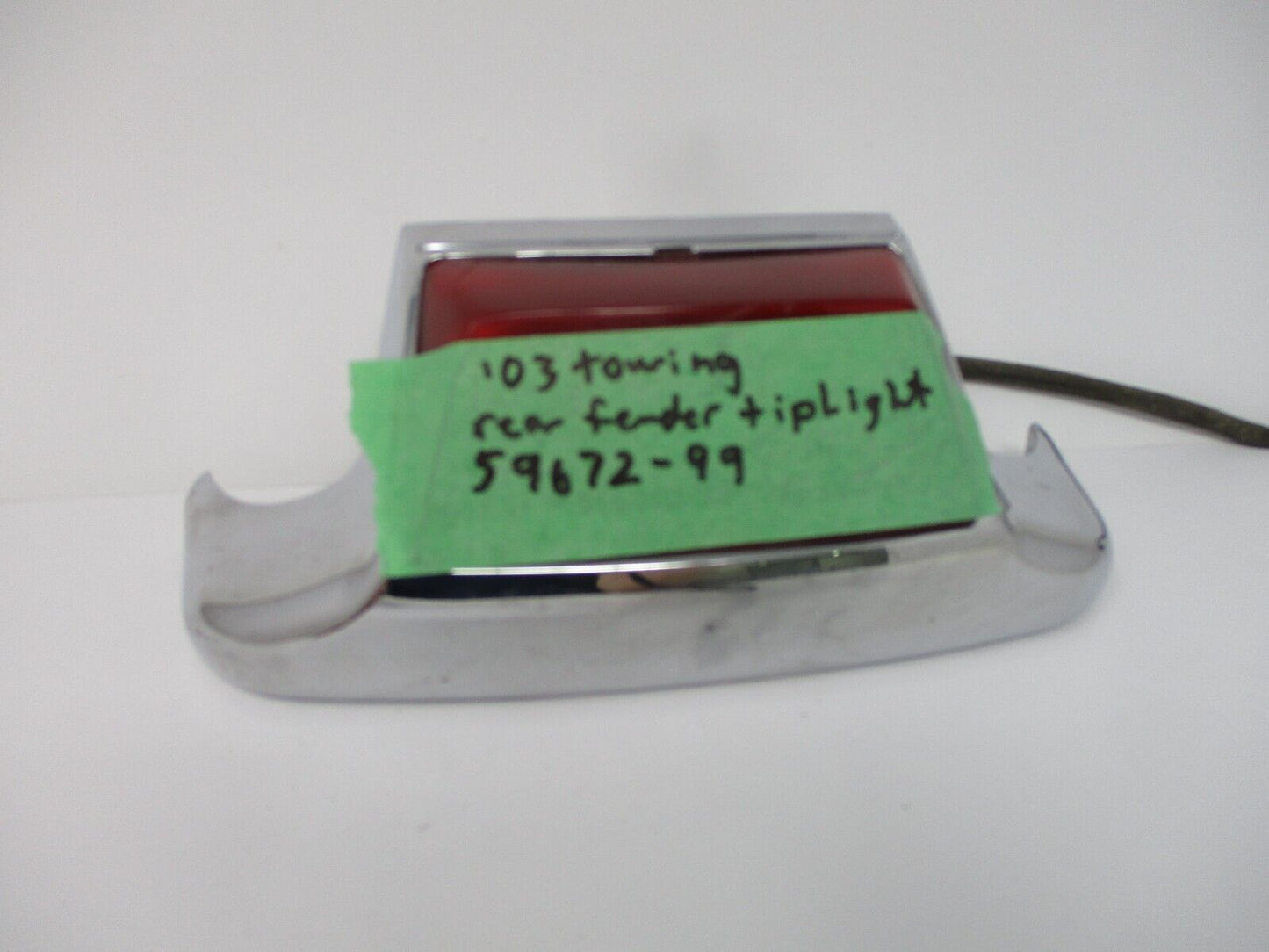 99-08 Harley Davidson FLH Touring REAR FENDER LIGHT LAMP TIP W/ HARNESS 59672-99