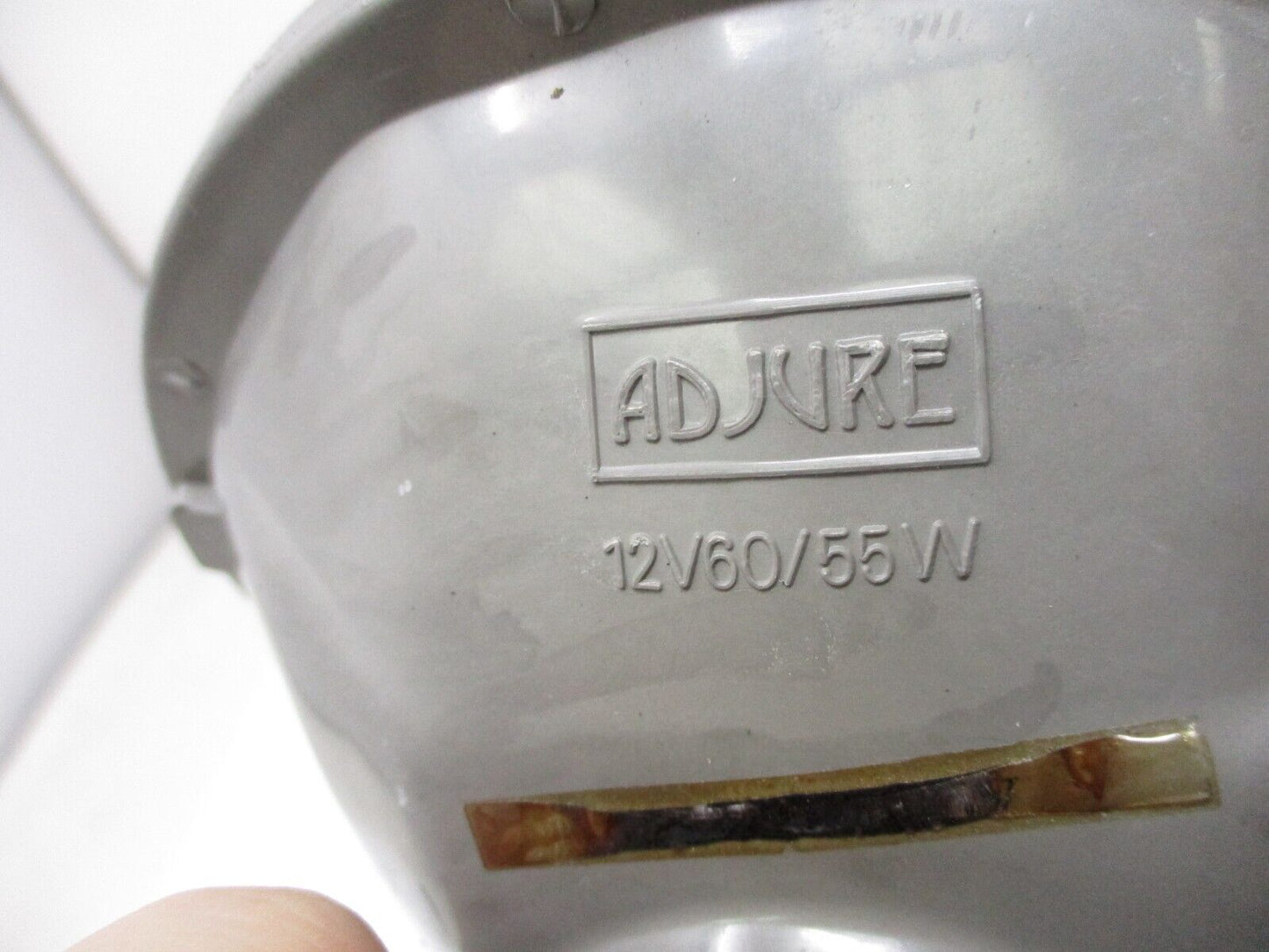Adjure T70100 7"  Clear Lens Diamond Cut Ice Motorcycle Headlight NO Bulb
