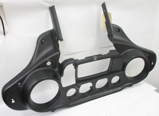 Genuine 14-21 OEM Harley Touring Batwing Inner Fairing Vivid matt Black - Crack