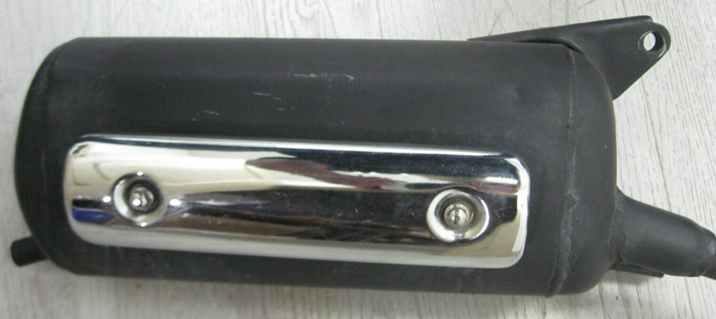 Unbranded Scooter Exhaust Pipe & Muffler - "OUTS" on Bracket. Possibly for GY6