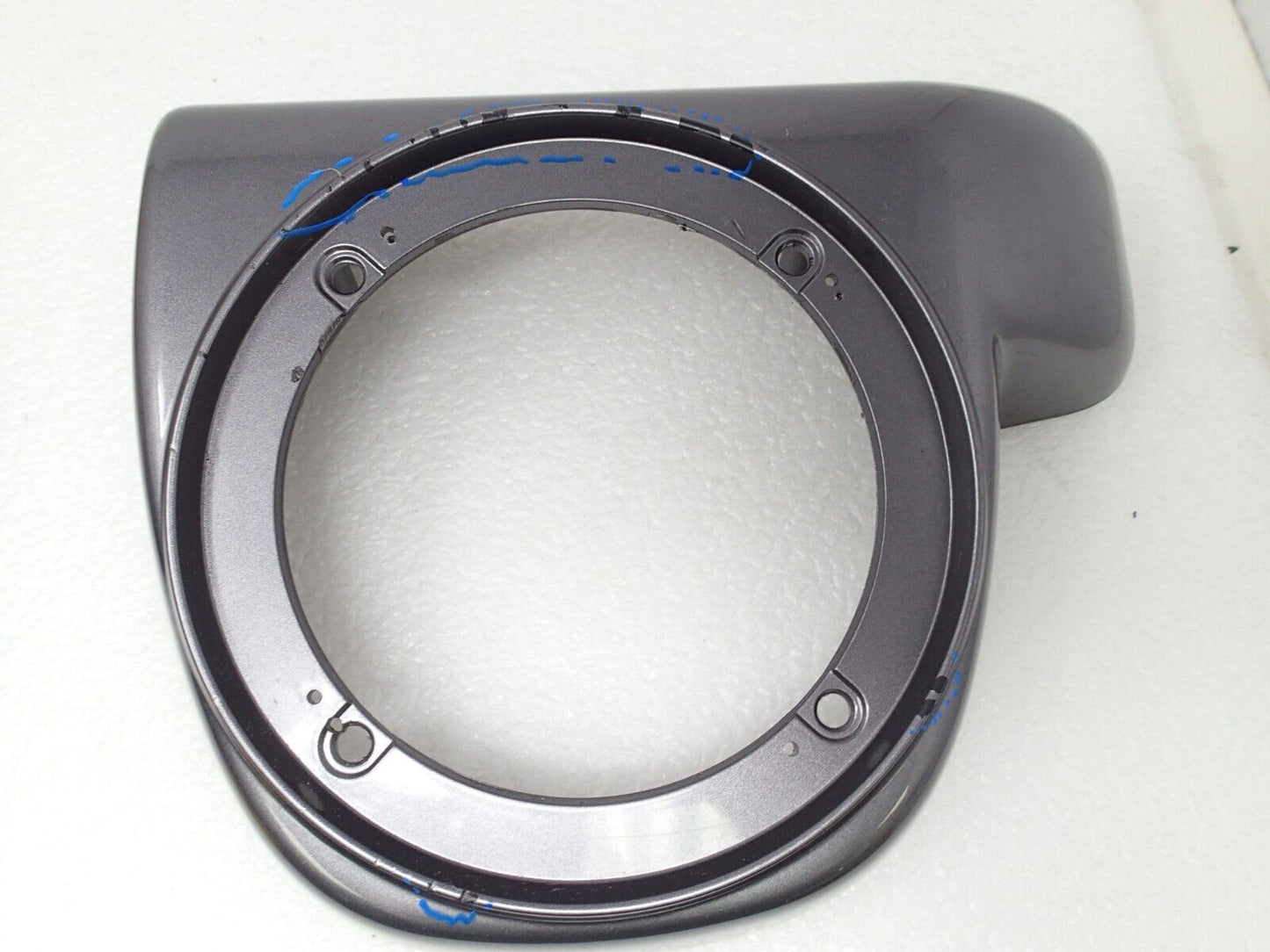 Harley Lower Fairing Speaker Grill Cover Charcoal Pearl Silver 57100236 USED