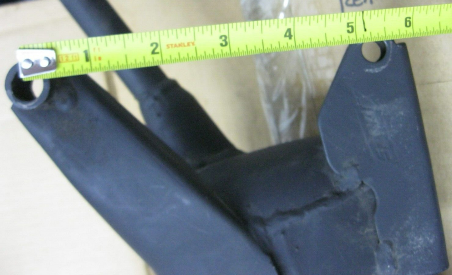 Unbranded Scooter Exhaust Pipe & Muffler - "OUTS" on Bracket. Possibly for GY6
