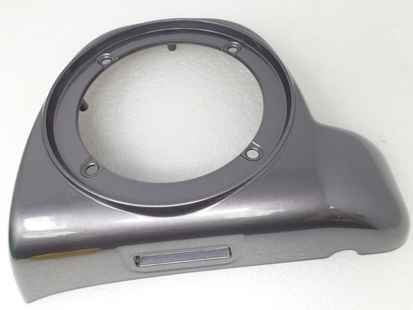 Harley Lower Fairing Speaker Grill Cover Charcoal Pearl Silver 57100236