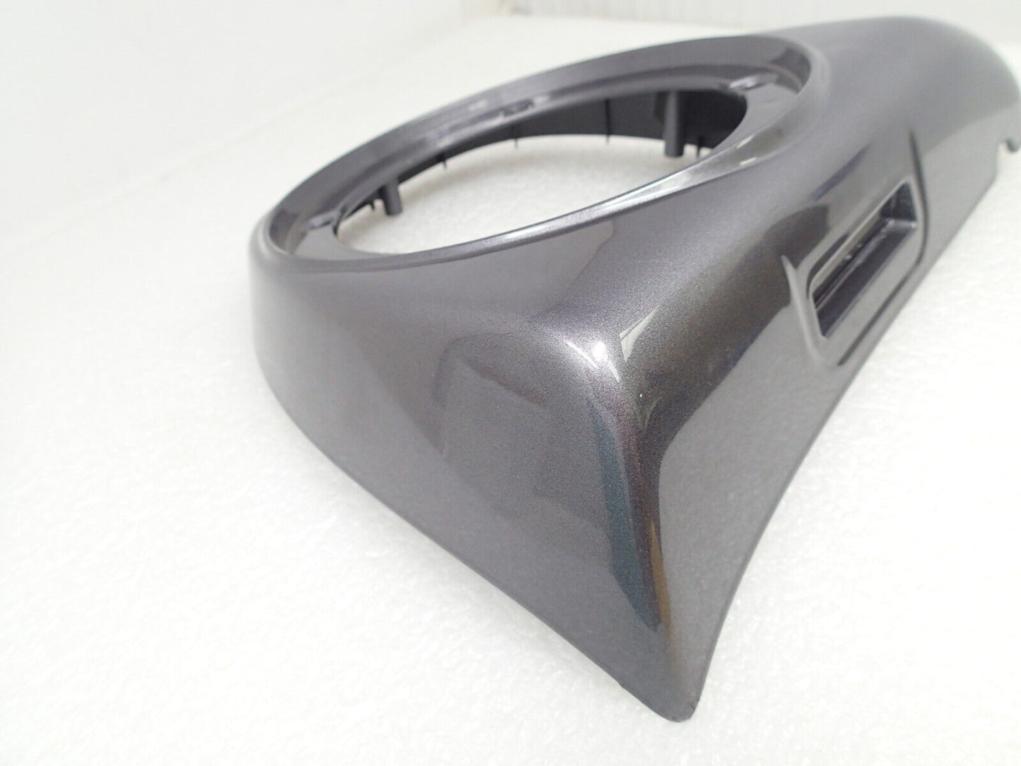 Harley Lower Fairing Speaker Grill Cover Charcoal Pearl Silver 57100236