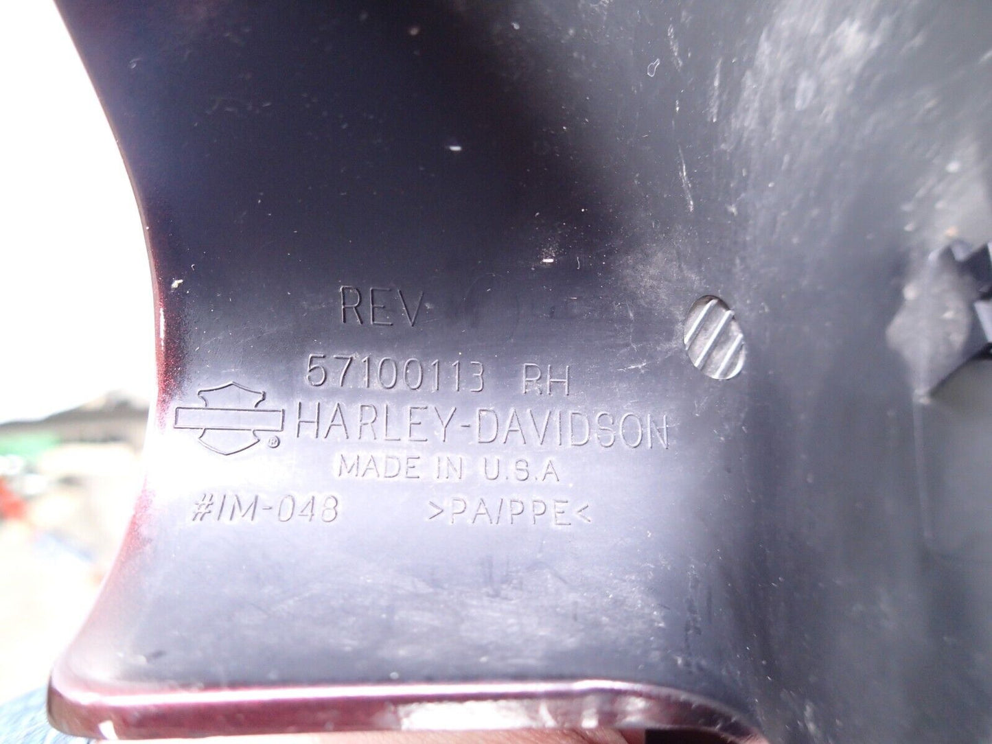 Harley Davidson OEM Right Lower Fairing Cap 58492-10 ELECTRA GLIDE