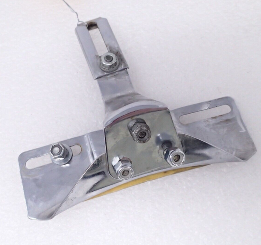 CHROME LICENSE PLATE BRACKET CHROME FITS MOST HARLEY XL/BT, OEM 59626-84