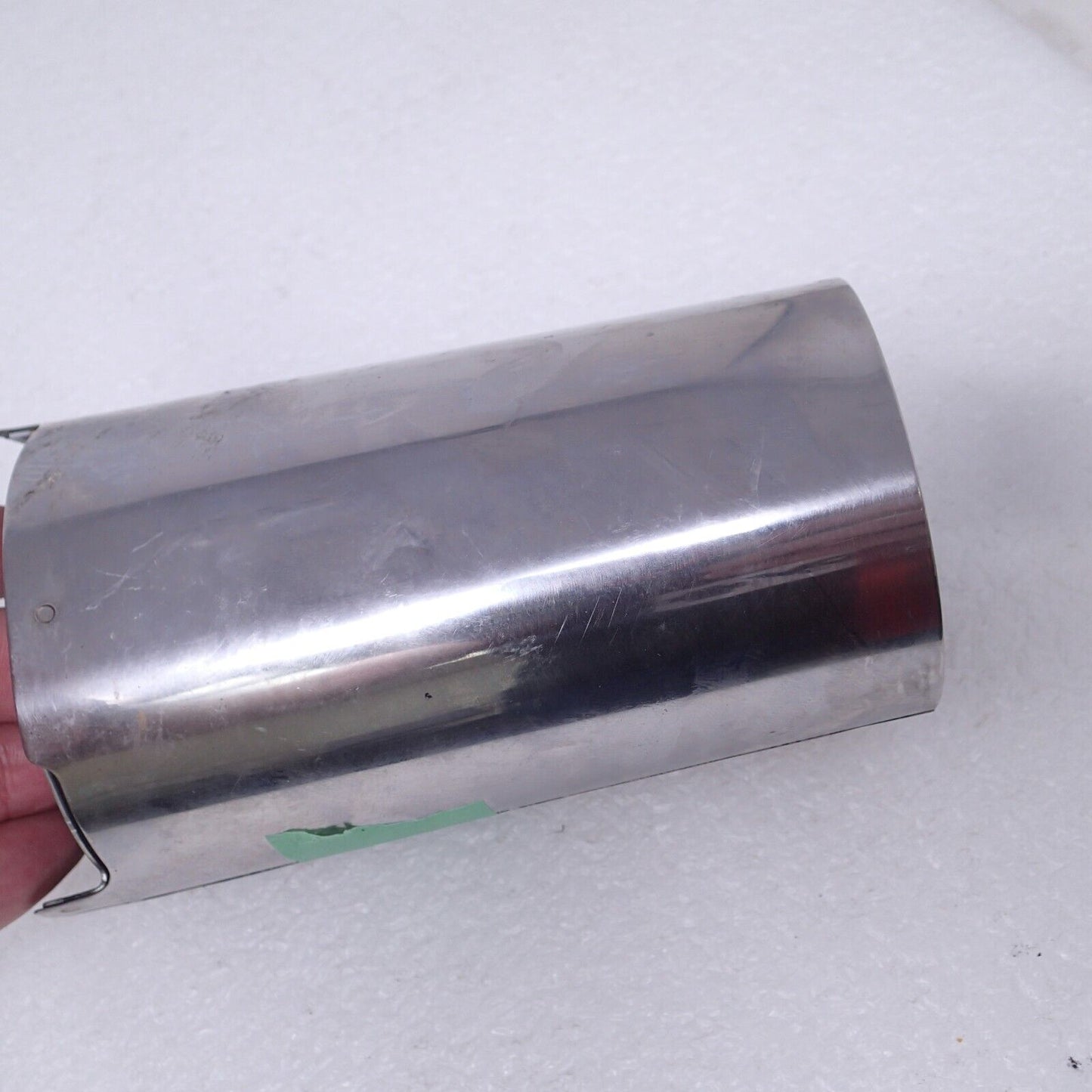 Chrome Fork Tube Slider Cover LEFT Cowbell Harley Touring OE 45600003 dent