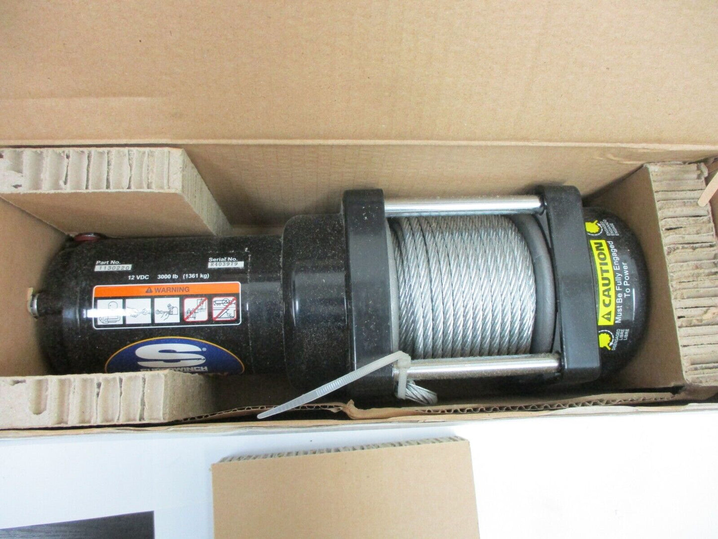 Superwinch 1130220 LT3000 ATV Series 3/16"x50' 12 Volt Winch w/ 3000 lb Capacity