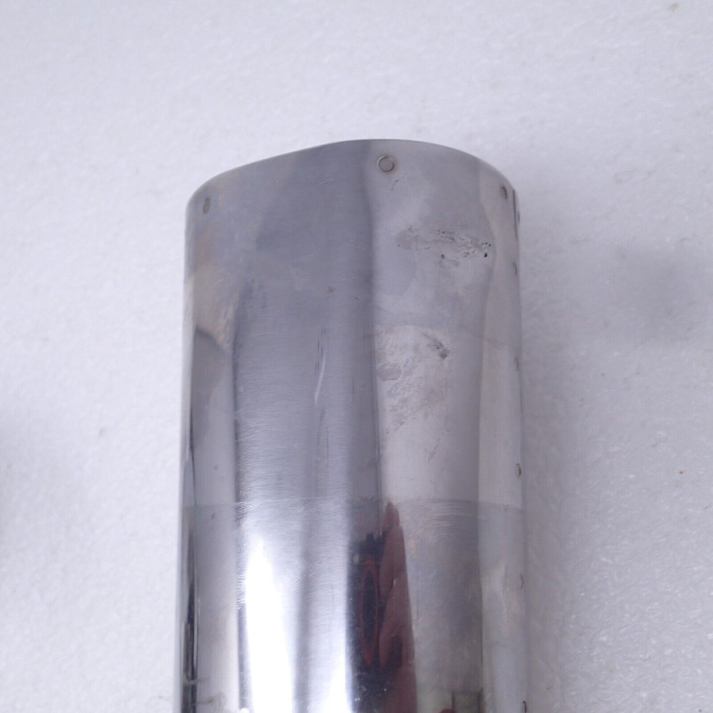 Chrome Fork Tube Slider Cover LEFT Cowbell Harley Touring OE 45600003 dent