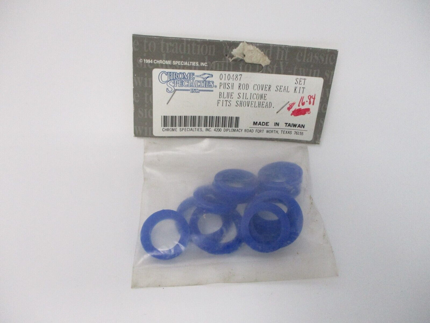 PACK of 12 CS Blue Silicone Pushrod Seals Replace Harley 010487 Shovelhead