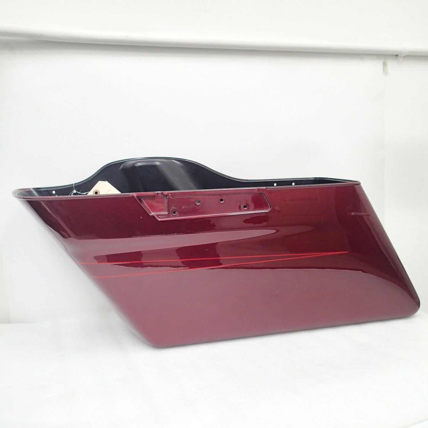 Harley Saddlebag Bottom Velocity Red Sunglo FLTRXS Stripe 90201066EAM (LEFT)