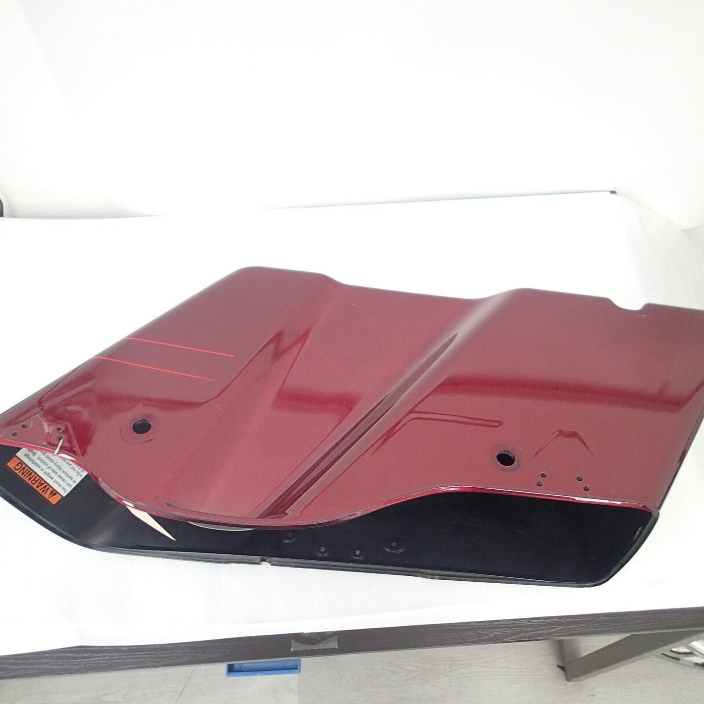 Harley Saddlebag Bottom Velocity Red Sunglo FLTRXS Stripe 90201066EAM (LEFT)