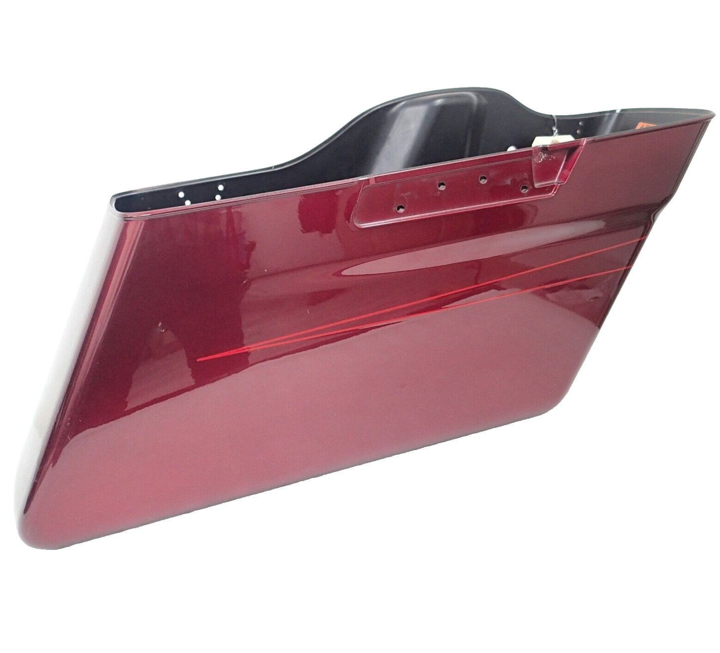Harley Saddlebag Bottom Velocity Red Sunglo FLTRXS Stripe 90201066EAM (RIGHT)