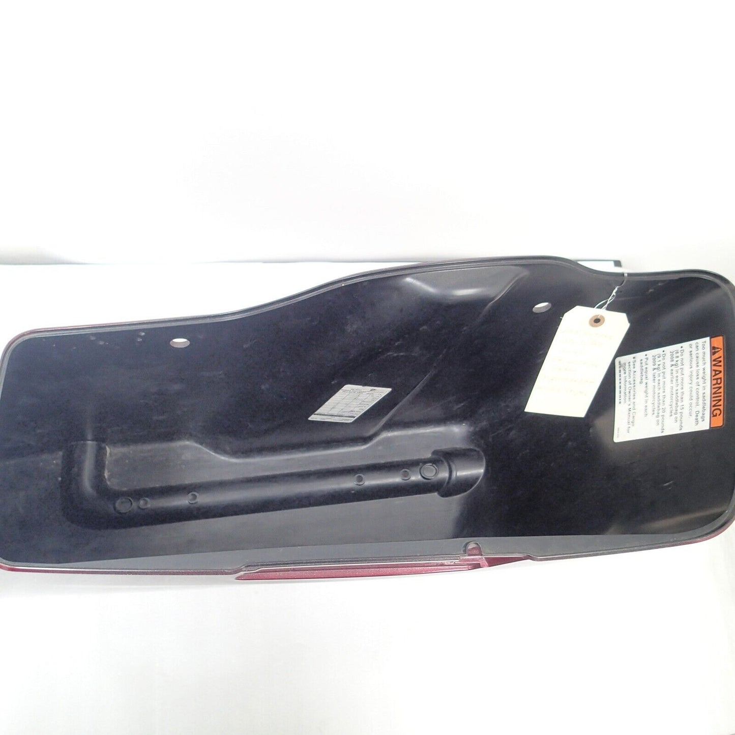 Harley Saddlebag Bottom Velocity Red Sunglo FLTRXS Stripe 90201066EAM (RIGHT)