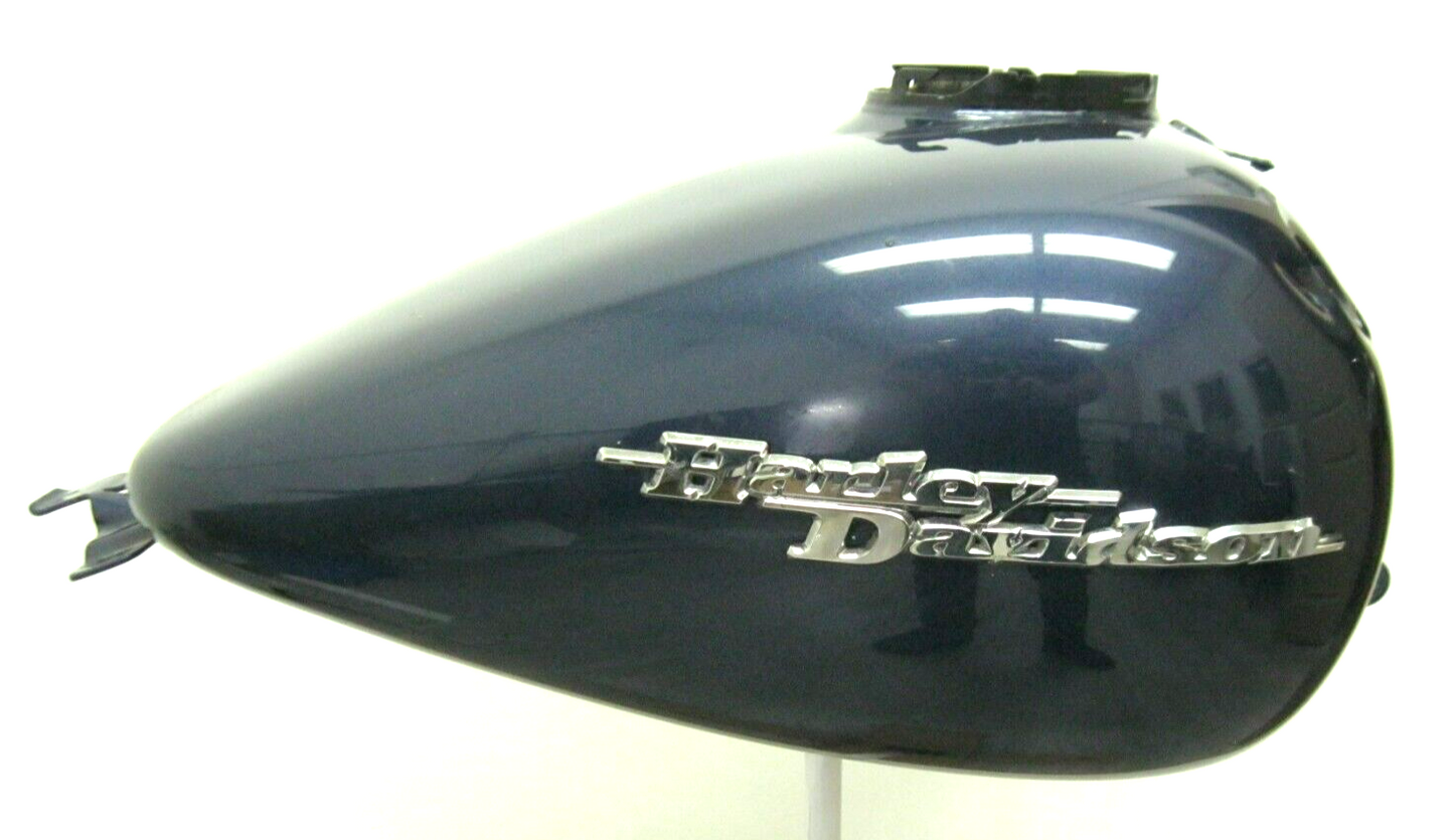 Harley-Davidson OEM 08 - 23 FLT FLH Dark Blue Tank with Badges Prime # 61356-08