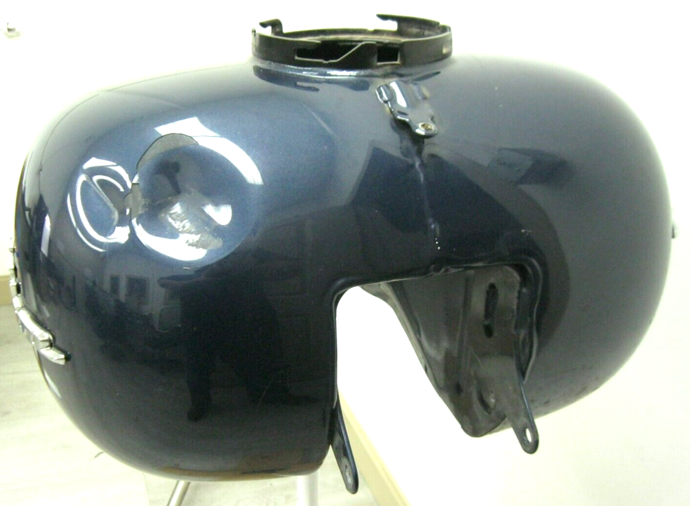 Harley-Davidson OEM 08 - 23 FLT FLH Dark Blue Tank with Badges Prime # 61356-08