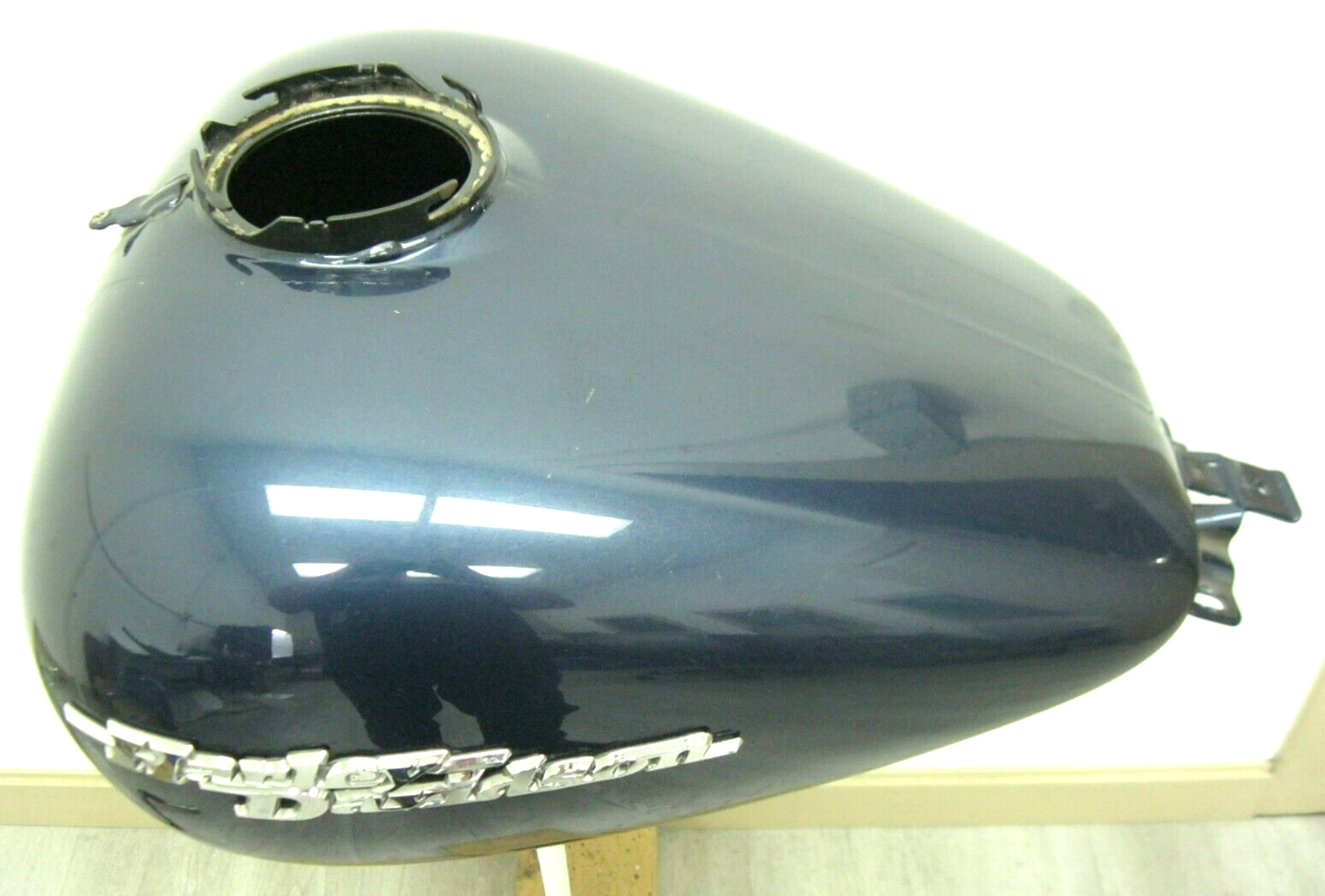 Harley-Davidson OEM 08 - 23 FLT FLH Dark Blue Tank with Badges Prime # 61356-08