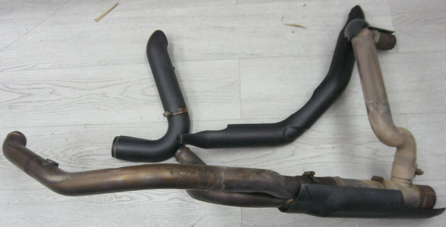 Harley-Davidson OEM 17-22 M8 Exhaust Header c/w Shields & Crossover  65600176