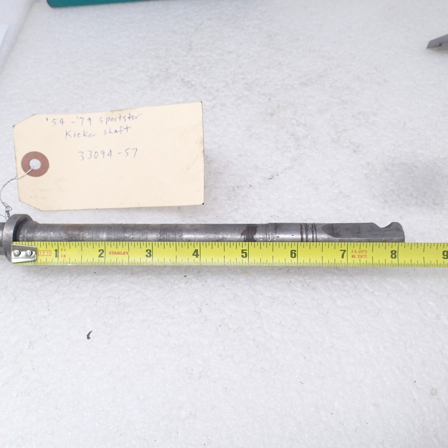 Kickstart Crank Shaft 900CC & 1000CC Sportster 57-76 OEM 33094-57A thread damage