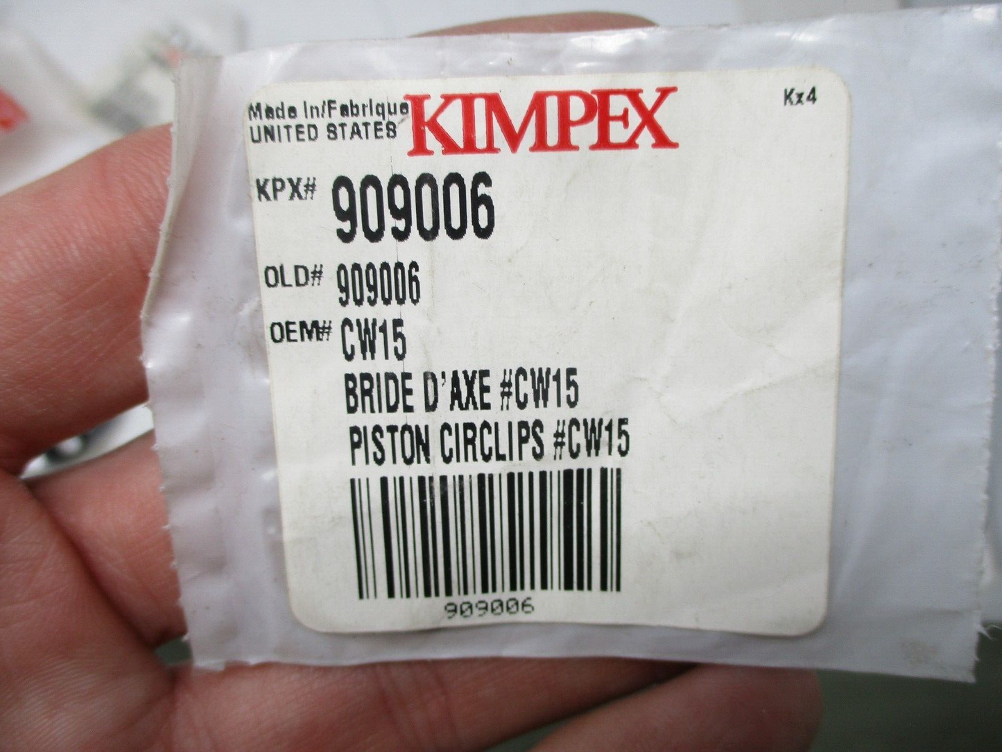 Kimpex Piston Circlip OEM# 909006