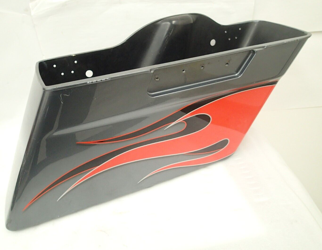 USED Genuine Harley Right Touring Saddlebag 90813-06 Orange flame gray