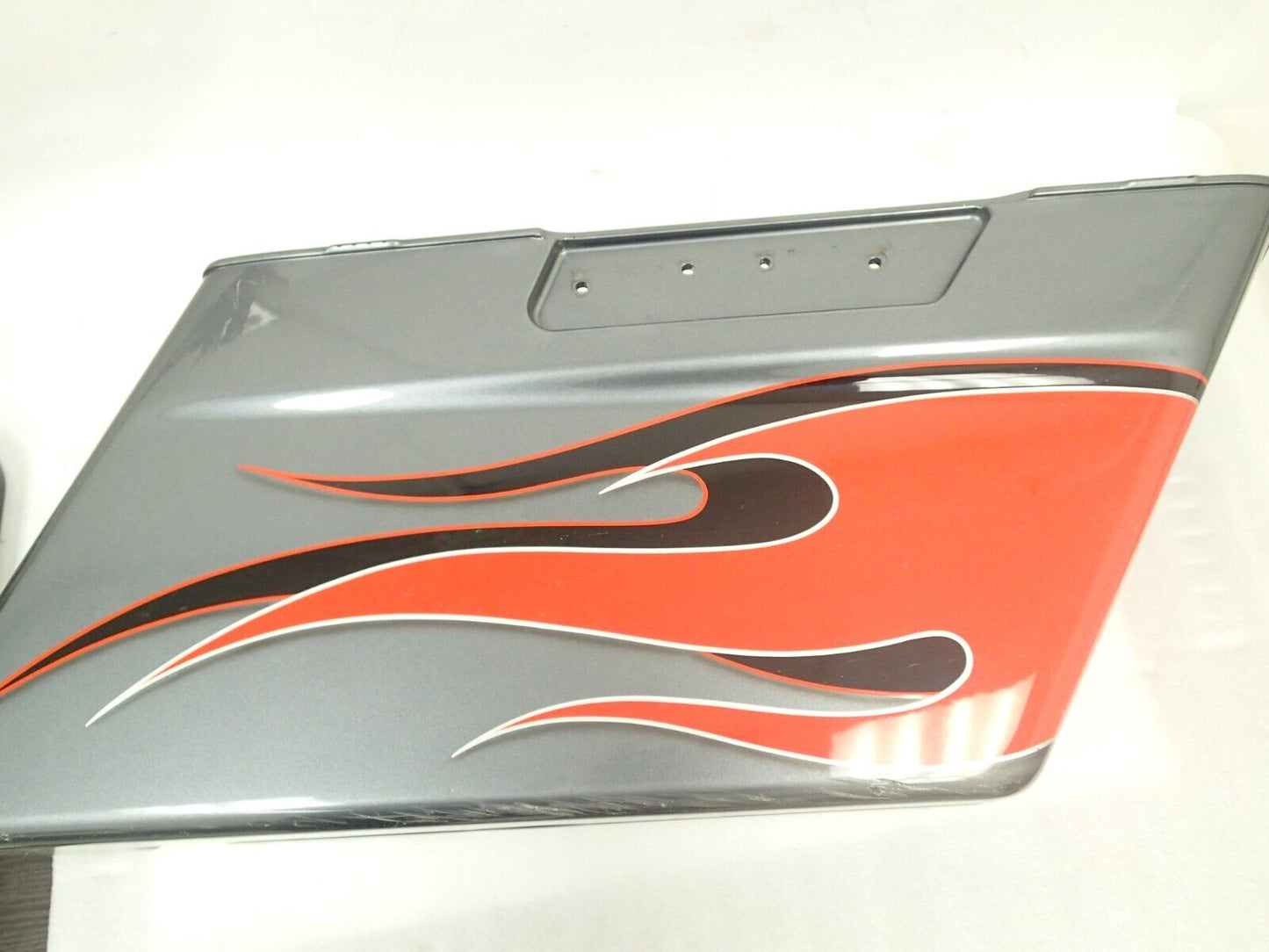 USED Genuine Harley Right Touring Saddlebag 90813-06 Orange flame gray