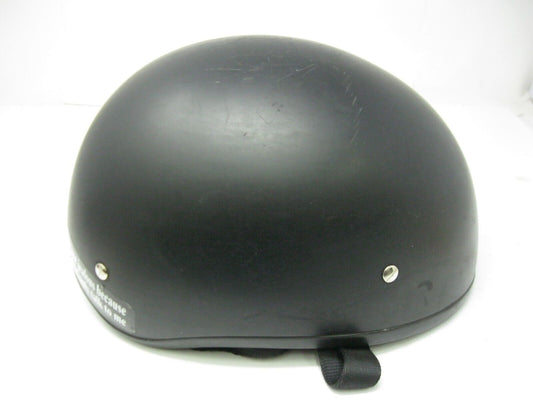 Daytona Helmets Skull Cap 1/2 Open Face DULL Black Medium DOT Motorcycle Helmet