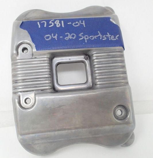 Harley 04-20 Sportster XL Single Chrome Rocker Box Engine Valve Cover 17581-04