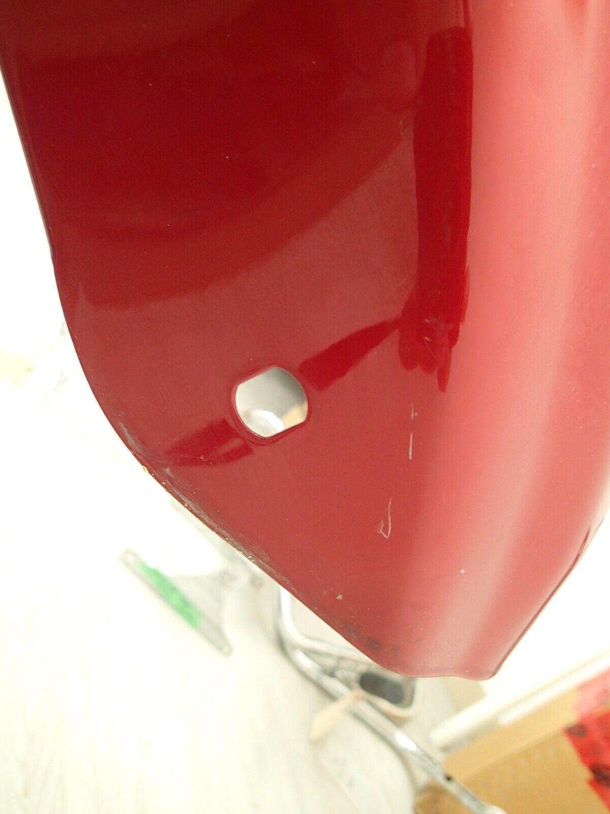 Harley Davidson OEM FLHX Rear Fender Red Hot Sun Glo 59731-09CYS NO DENT. GOOD