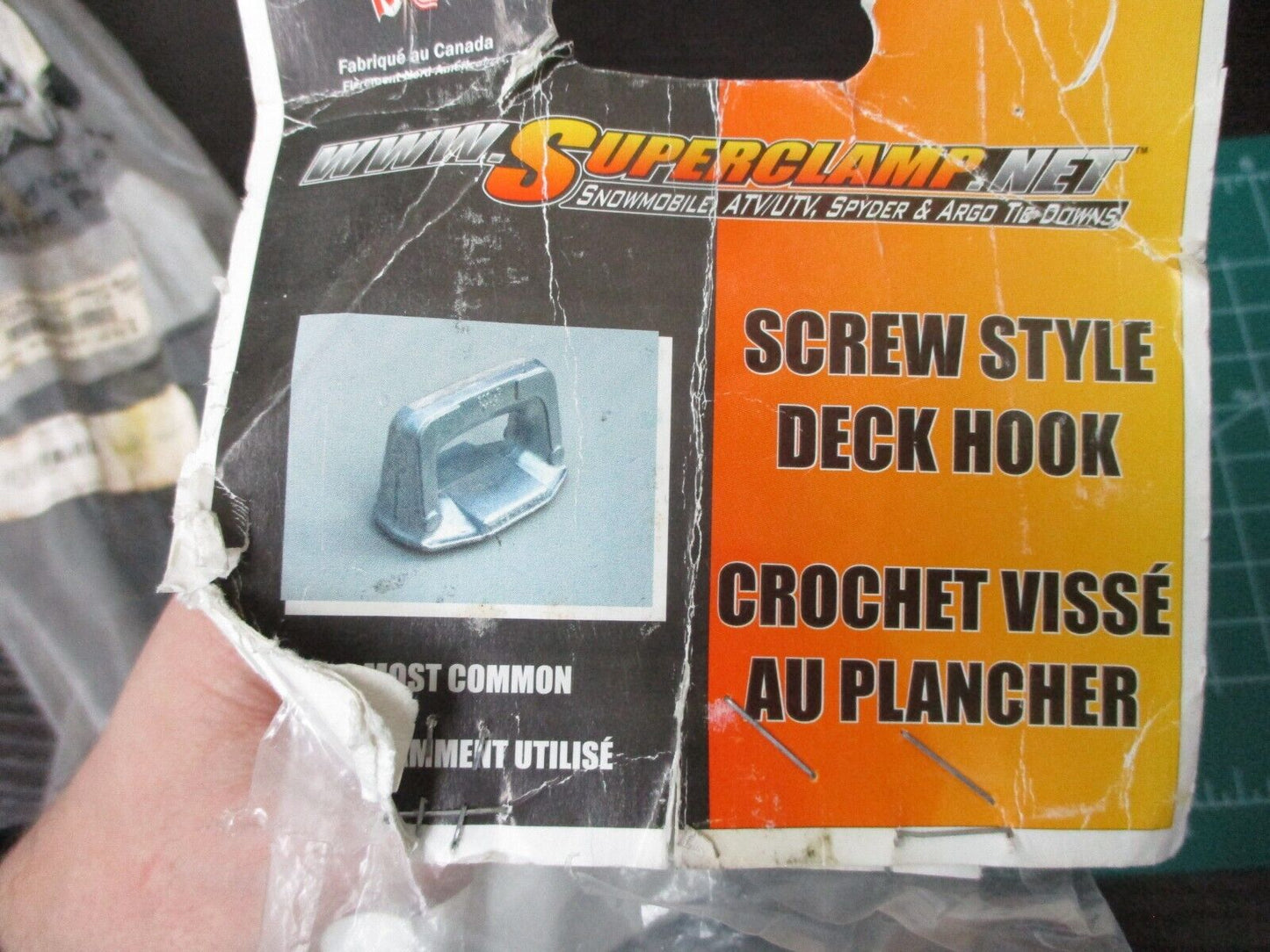 Ski-Doo New OEM Superclamp Snowmobile Trailer Deck Tie-Down Screw Hook 860200994