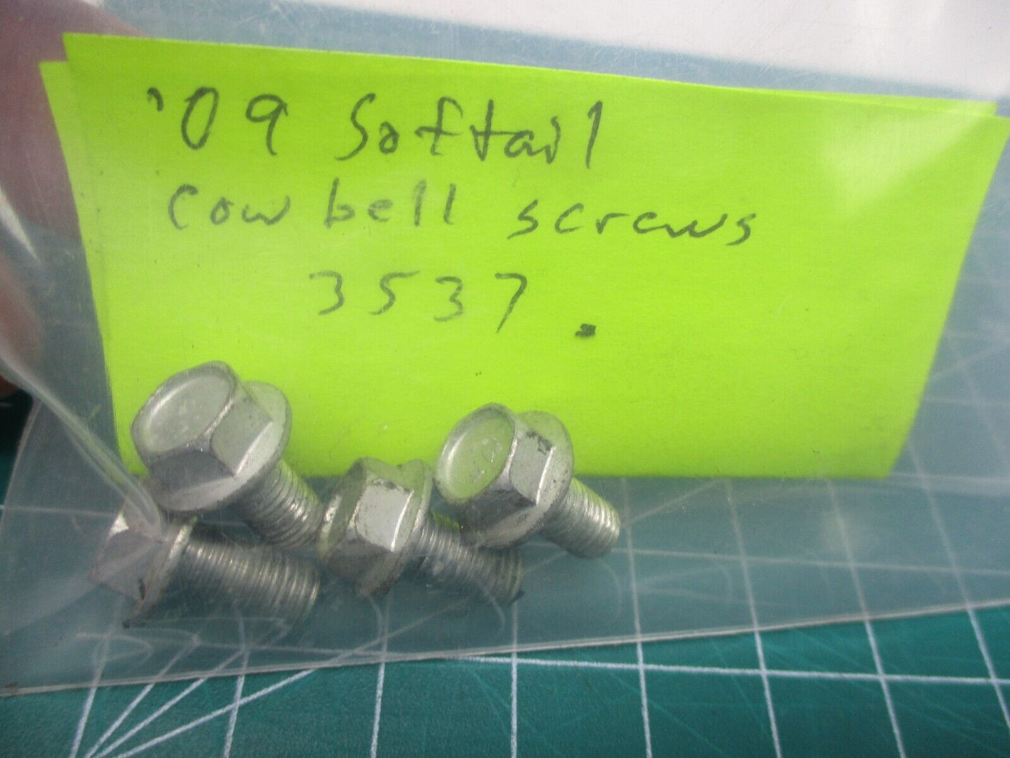 '09 Softail Cow Bell Flange Lock Screw Part Number - 3537 For Harley-Davidson 4