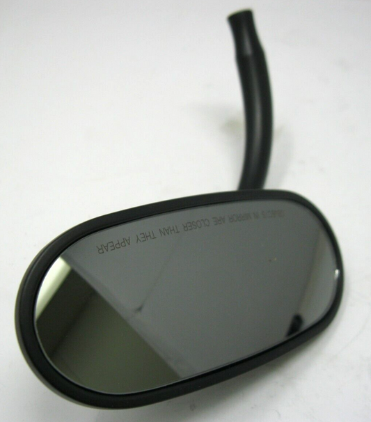 RUSS WERNIMONT DESIGNS RIGHT Matte Black Oval Mirror 50070RB 0640-0585
