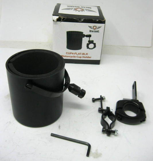 Dream Apparel Cup4-Flat Black Motorcycle Cup Holder