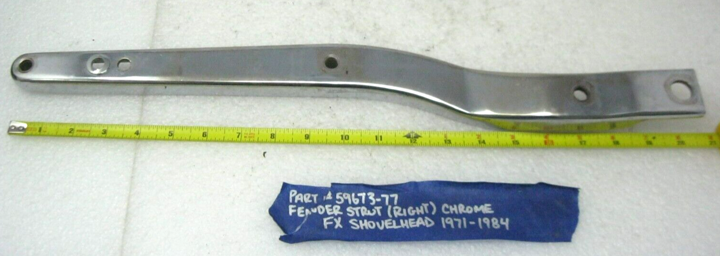 Harley-Davidson OEM 71-84 RIGHT Rear 6-HOLE Fender Support 59673-77