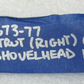 Harley-Davidson OEM 71-84 RIGHT Rear 6-HOLE Fender Support 59673-77