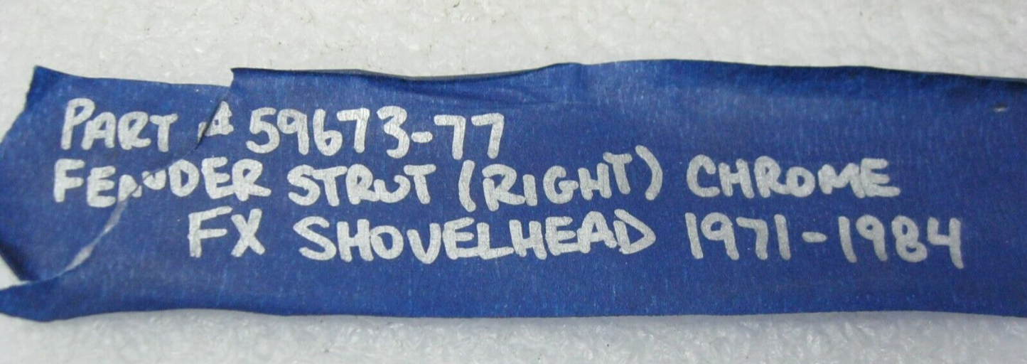 Harley-Davidson OEM 71-84 RIGHT Rear 6-HOLE Fender Support 59673-77