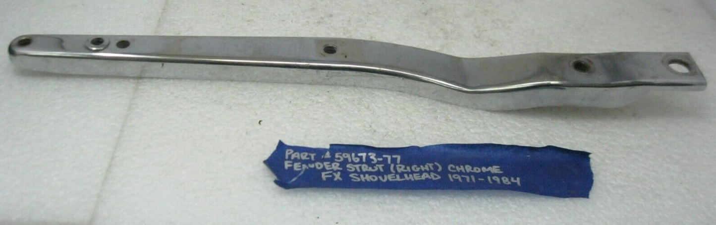 Harley-Davidson OEM 71-84 RIGHT Rear 6-HOLE Fender Support 59673-77