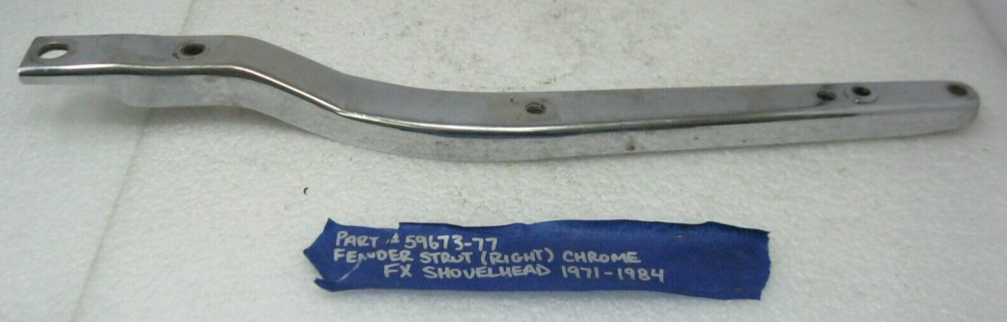 Harley-Davidson OEM 71-84 RIGHT Rear 6-HOLE Fender Support 59673-77