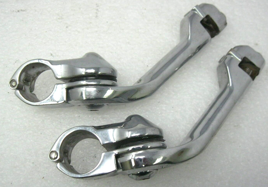 Unbranded Long  Angled Adjustable Highway Peg Mounts with 1.25" Clamps (Damaged)