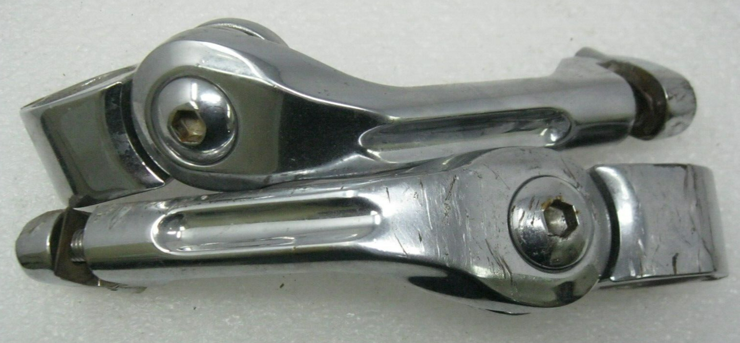 Unbranded Long  Angled Adjustable Highway Peg Mounts with 1.25" Clamps (Damaged)