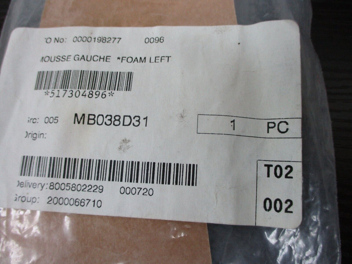 Ski-Doo New OEM Foam Left, 517304896