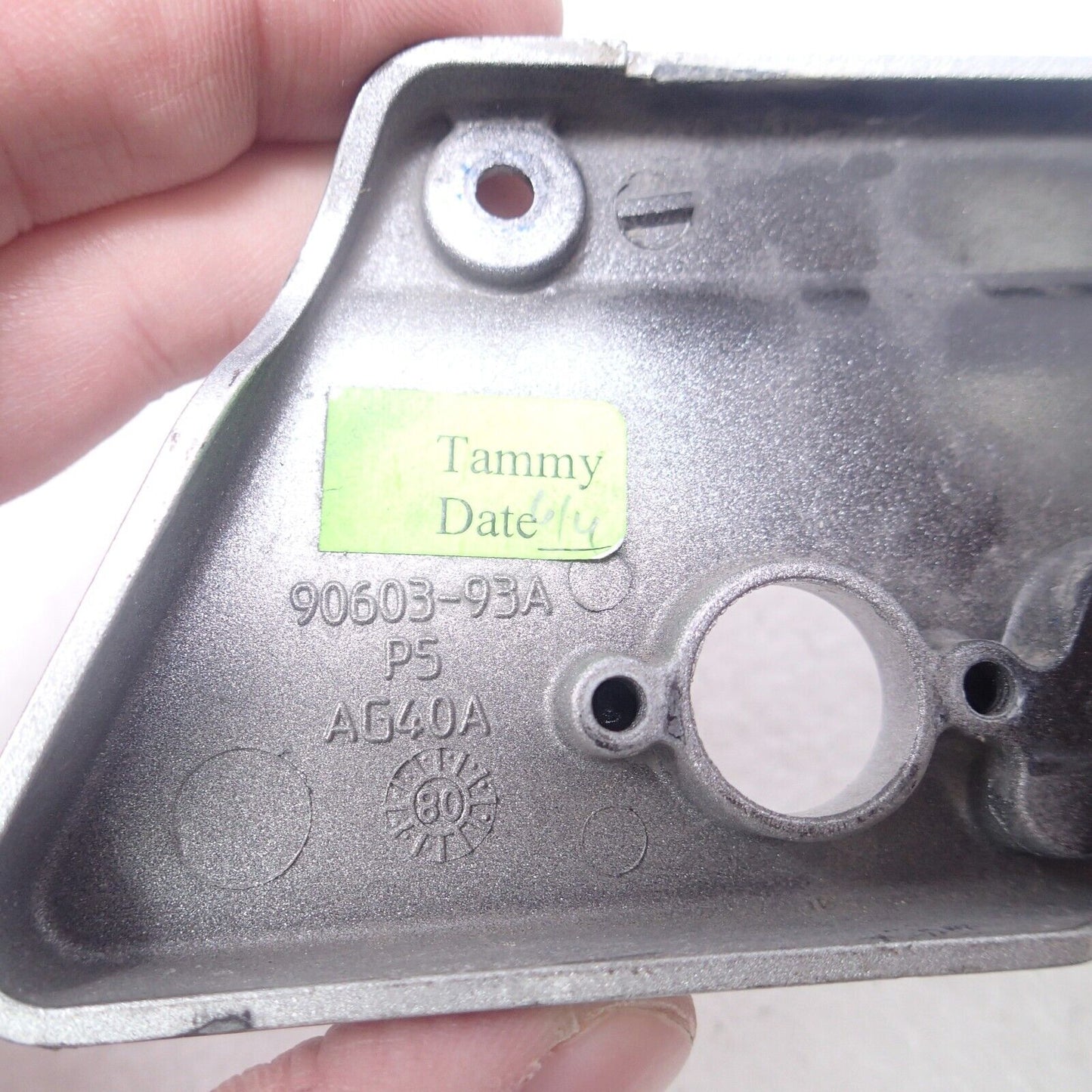 Harley Davidson OEM Touring Saddlebag LH Silver Latch Plate 90603-93A