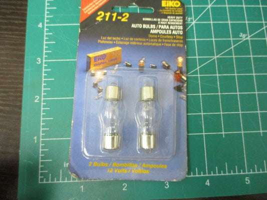 Eiko 211-2 Auto Bulbs Westinghouse NOS Sealed 031293404817