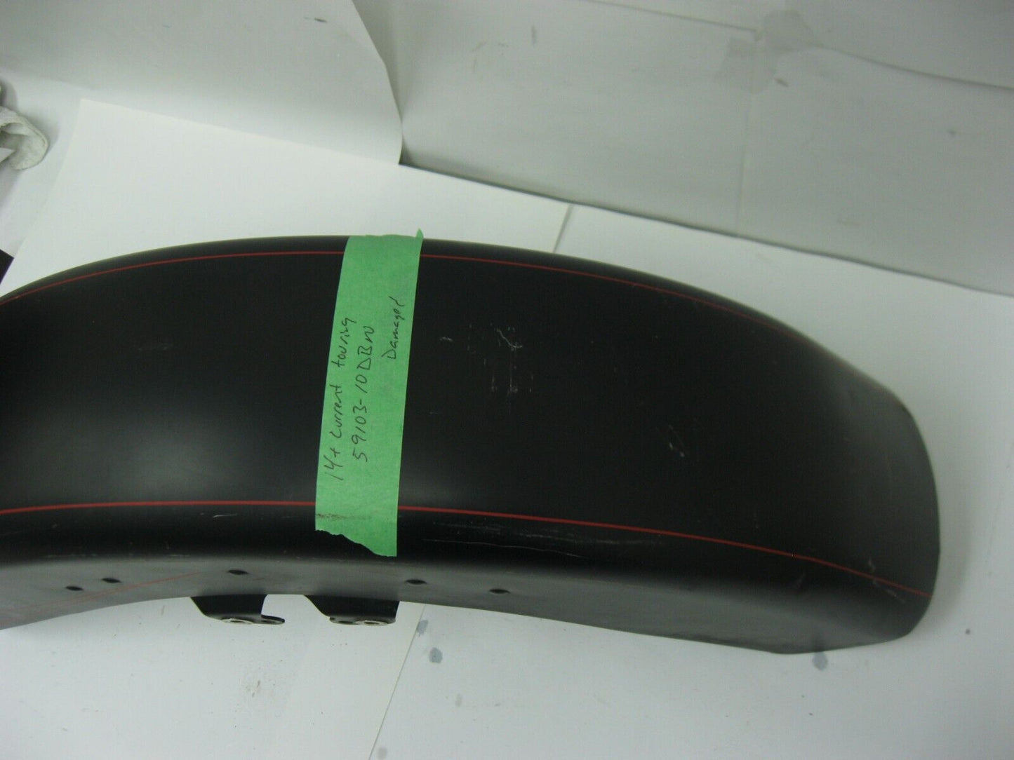 Harley Davidson ROAD GLIDE Front Fender Black Denim Red Strip P/N 59103-10DBN