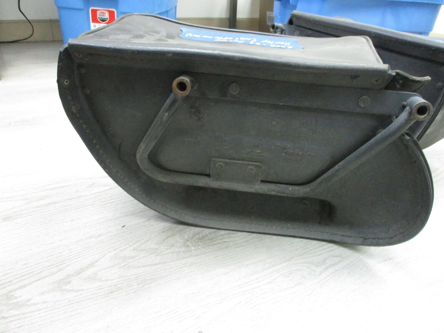 HARLEY DAVIDSON OEM - 84-17 Fatboy Leather Panniers Saddlebags 91539-00 91538-00