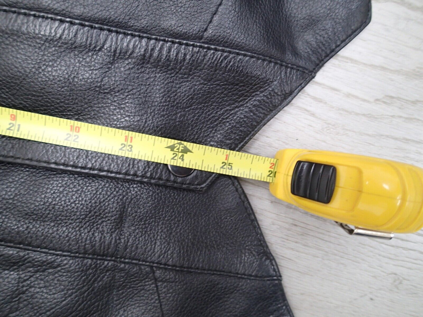 Mens Leather Vest With Concealed Pockets Side Laces Solid Back First Classics
