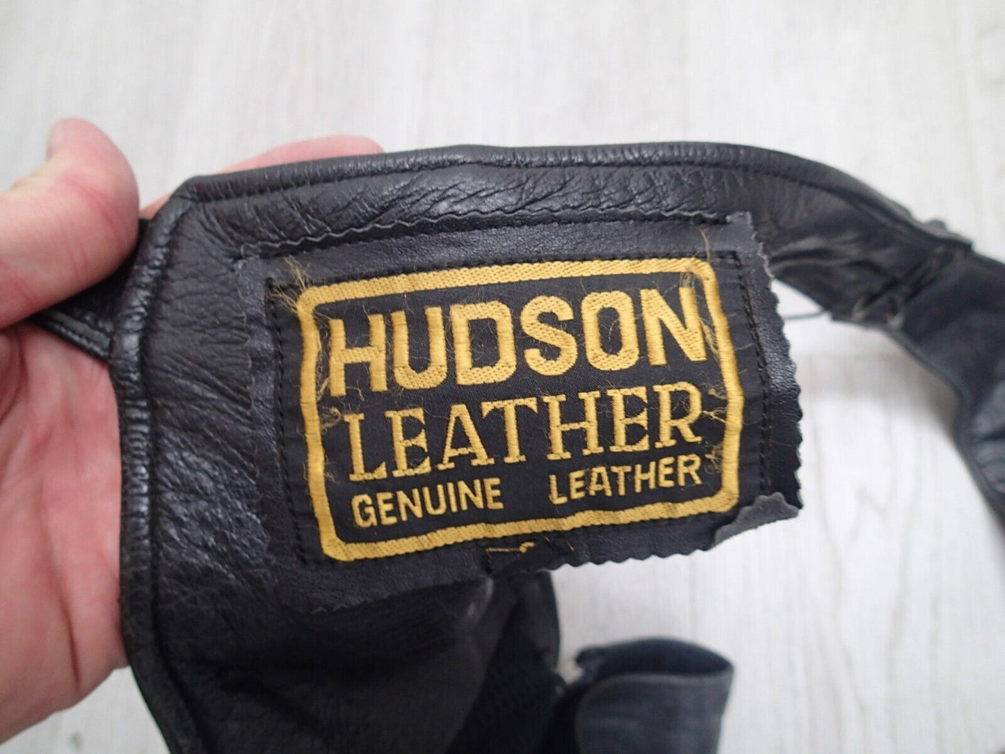 VTG Motorcycle Riding Pants Leather Men's Black Leather Chaps Biker Riding