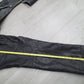 VTG Motorcycle Riding Pants Leather Men's Black Leather Chaps Biker Riding