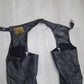 VTG Motorcycle Riding Pants Leather Men's Black Leather Chaps Biker Riding